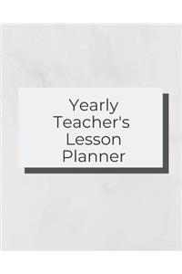 Yearly Teacher's Lesson Planner