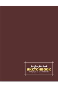 AmyTmy Notebook - Sketchbook - 200 pages - 7.44 x 9.69 inch - Matte Cover