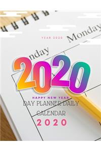Day Planner Daily Calendar 2020