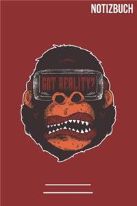 Notizbuch Gorilla Reality