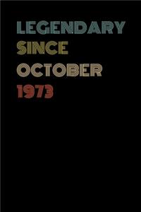 Legendary Since October 1973 - Birthday Gift For 46 Year Old Men and Women Born in 1973