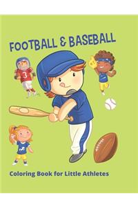 Football & Baseball Coloring Book