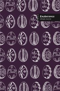 Exuberance Lifestyle Journal, Wide Ruled Write-in Dotted Lines, (A5) 6 x 9 Inch, Notebook, 288 pages (Purple)