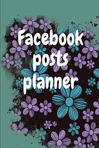 Facebook posts planner