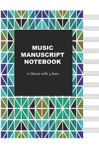 Music Manuscript Notebook