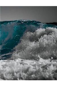 Wave Notebook Large Size 8.5 x 11 Ruled 150 Pages Softcover