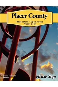 Placer County Real Estate Open House Guest Book: Spaces for Guests