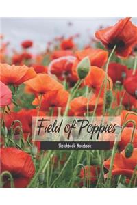 Field of Poppies Sketchbook Notebook