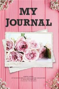 My Diabetes Journal - Easy to Use Blood Sugar Logbook for Type 1 Diabetes (Glycemic Record / Blood Glucose Tracker) T1d - Floral Daily Diabetes Journal Logbook - Type One Teen / Type One Toddler