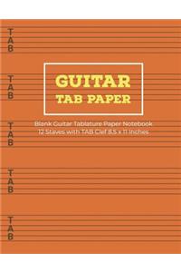 Guitar Tab Paper