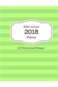 Bullet Journal Planner 2018 - 52 week goal planner