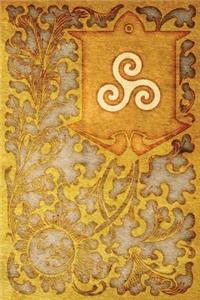 Monogram Triskele (Neopaganism) Notebook