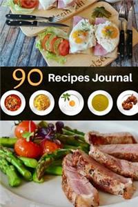 90 Recipes Journal