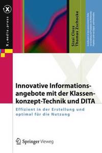 Innovative Informationsangebote Mit Der Klassenkonzept-Technik Und Dita