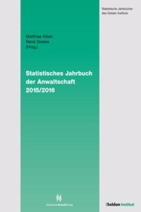 Statistisches Jahrbuch Der Anwaltschaft 2015/2016