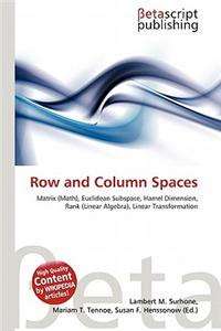 Row and Column Spaces