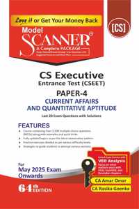 Current Affairs and Quantitative Aptitude (Paper 4 | CSEET) Scanner - Containing Questions of Last 20 Exams | 2022 Syllabus | For July 2024 Exam | Green Edition