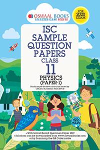 Oswaal ISC Sample Question Paper Class 11 Physics Book (For 2020 Exam)