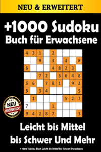 + 1000 Sudoku Buch Leicht bis Mittel bis Schwer Erwachsene