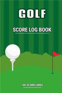 Golf Score Book, Golf score log, Golf gift