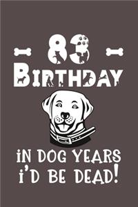 83 Birthday - In Dog Years I'd Be Dead!
