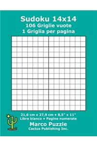 Sudoku 14x14 - 106 Griglie vuote