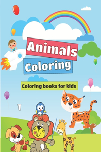 Coloring Books For Kids, Animals Coloring