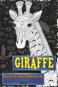 Malbuch für Erwachsene - Künstler - Tier - Giraffe