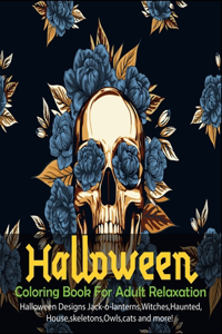Halloween Coloring Book For Adult Relaxation