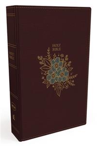 NKJV, Thinline Bible, Standard Print, Imitation Leather, Burgundy, Red Letter Edition