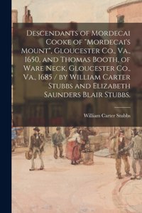 Descendants of Mordecai Cooke of 