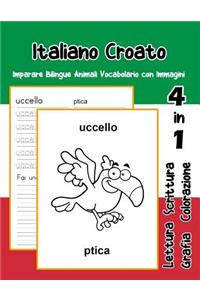 Italiano Croato Imparare Bilingue Animali Vocabolario con Immagini