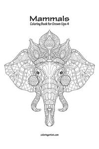 Mammals Coloring Book for Grown-Ups 4
