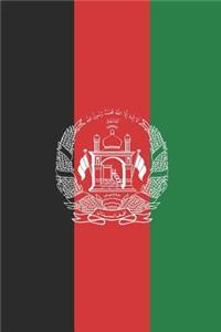 Afghanistan Travel Journal - Afghanistan Flag Notebook - Afghan Flag Book