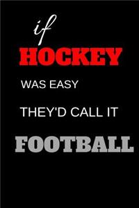 If Hockey Was Easy They'd Call It Football