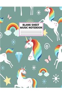 Blank Sheet Music Notebook