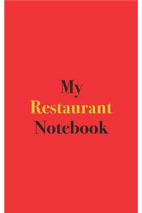 My Restaurant Notebook