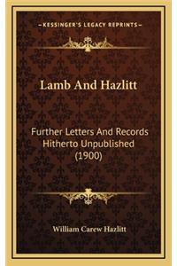 Lamb and Hazlitt
