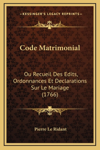 Code Matrimonial