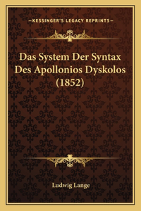 System Der Syntax Des Apollonios Dyskolos (1852)