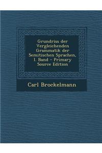 Grundriss Der Vergleichenden Grammatik Der Semitischen Sprachen, I. Band
