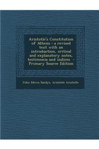 Aristotle's Constitution of Athens