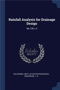 Rainfall Analysis for Drainage Design