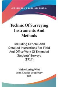 Technic Of Surveying Instruments And Methods