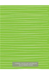 Cornell Notes Art Notebook 120 Numbered Pages