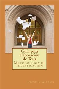 Guía para elaboración de Tesis