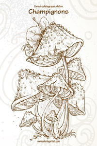 Livre de coloriage pour adultes Champignons 1