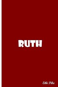 Ruth - Red Notebook / Extended Lines / Soft Matte Cover