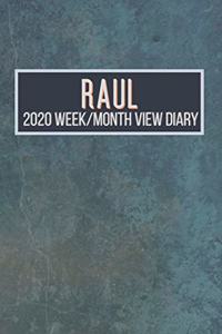 RAUL 2020 Week/Month View Diary