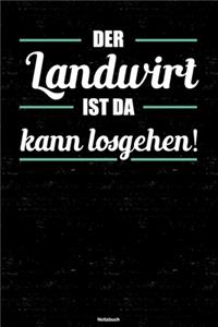 Der Landwirt ist da kann losgehen! Notizbuch